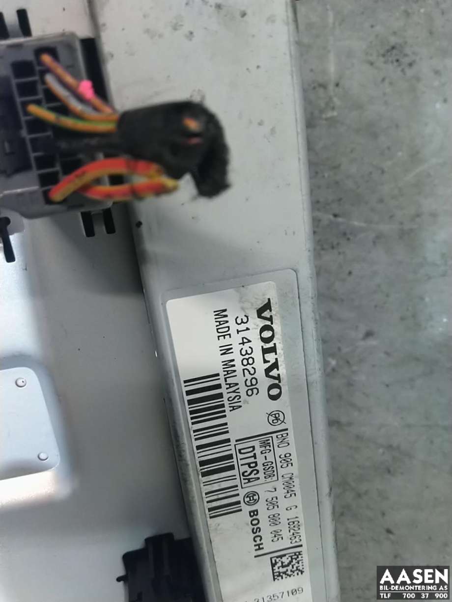 Bilstereo navigasjon skjerm til Volvo V40 2012-2019  (BOSCH|31438296|)