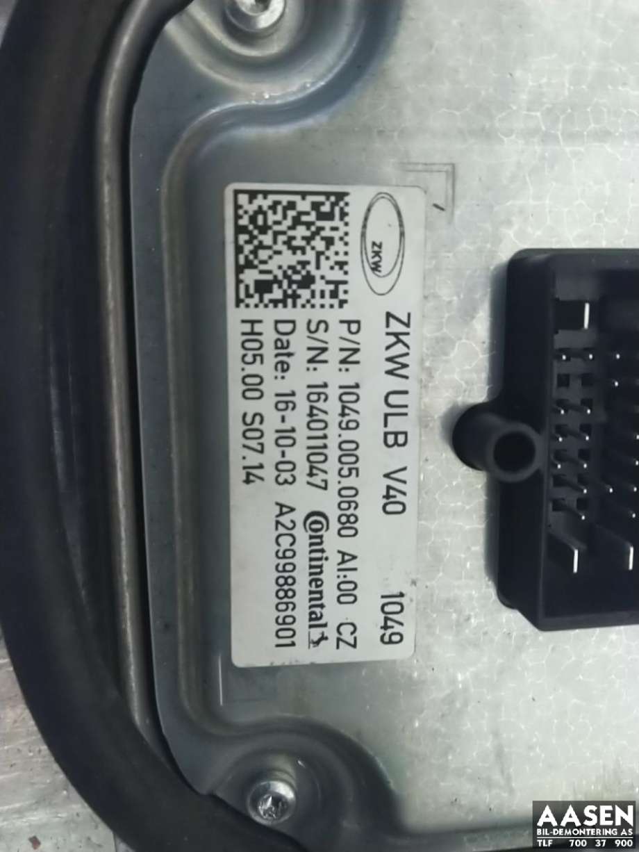 Styreenhet LED til Volvo V40 2012-2019  (CONTINENTAL|1049.005.0680|32228487|)