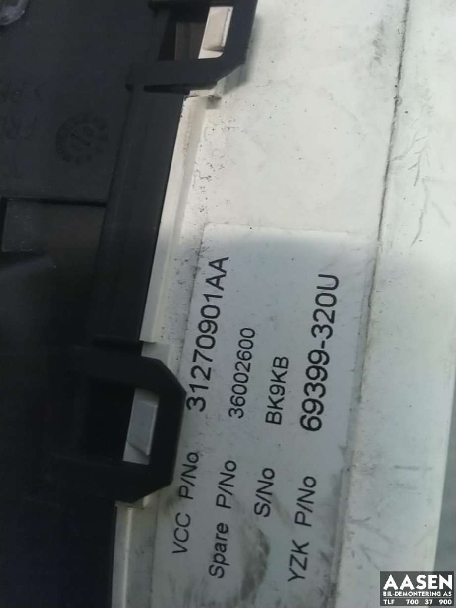 Instrumentpanel til Volvo XC60 2008-2013 (Type I, Fase 1)  (31270901AA|)
