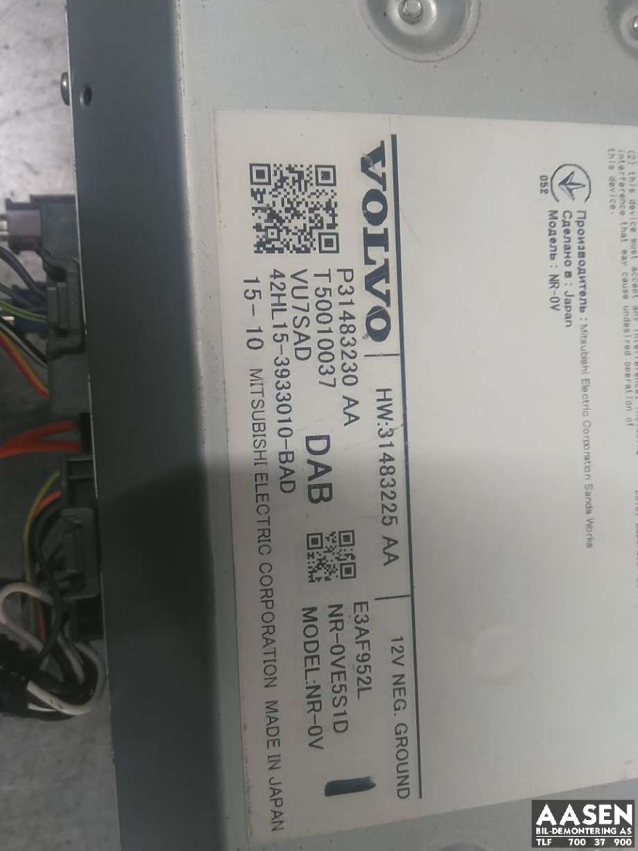 Bilstereo til Volvo XC90 2015-2025 (Type II)  