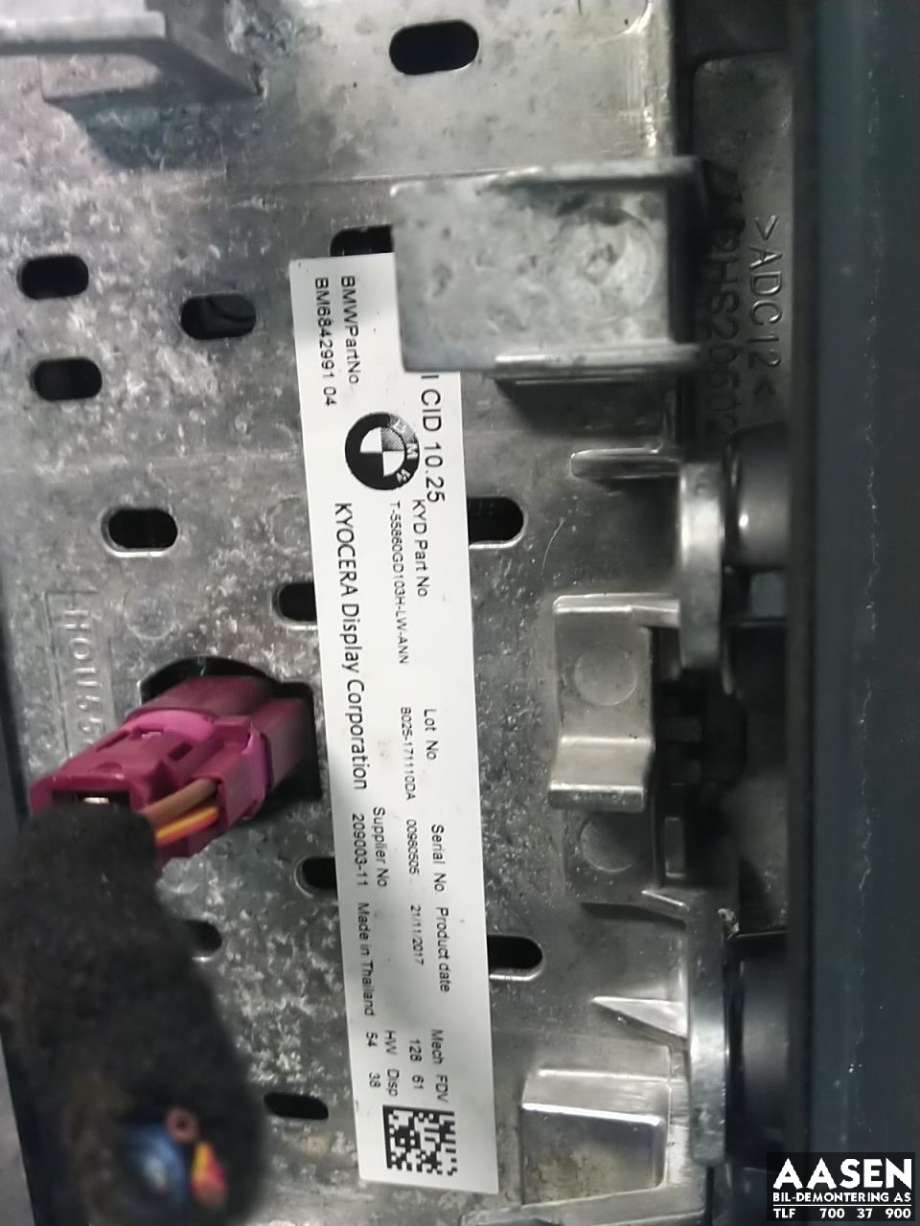 Bilstereo navigasjon skjerm til BMW i3 2013-2022  (65 50 6 842 991|)