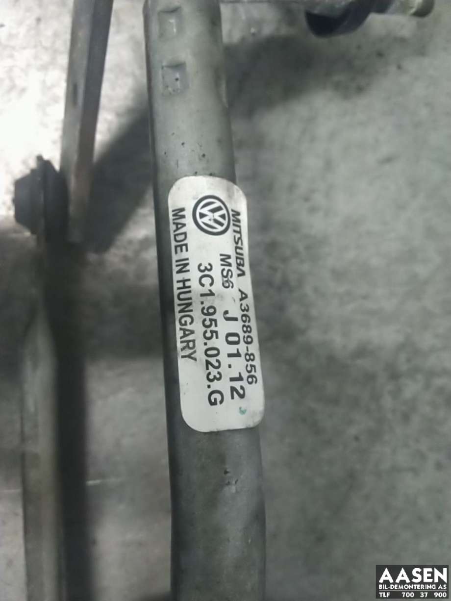 Viskermotor frontrute komplett m/overføring til VW CC 2008-2012 (PASSAT CC) (PASSAT CC) (3C8 955 023 F|)