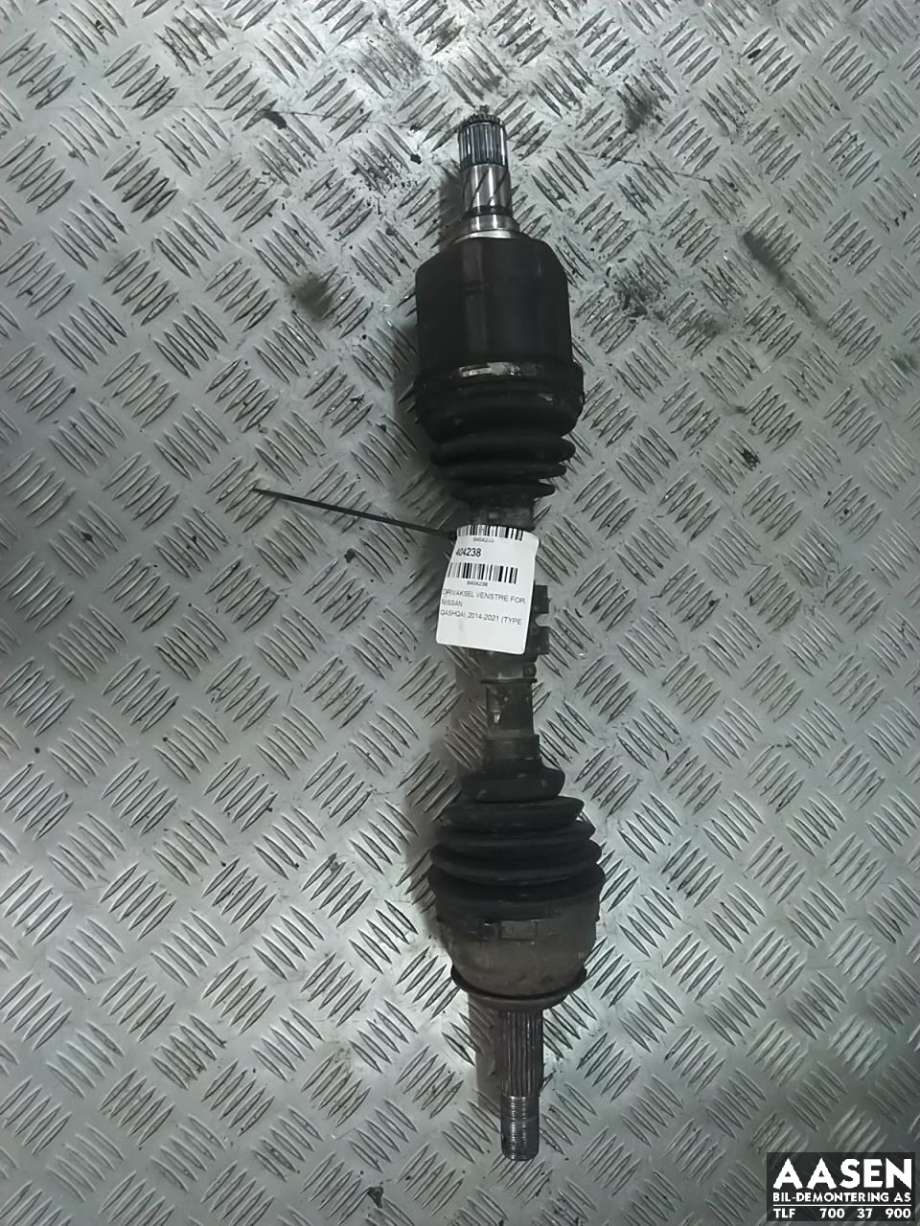 Drivaksel venstre foran, diesel/manuell til Nissan Qashqai 2014-2021 (Type II) (391014EB1A|)