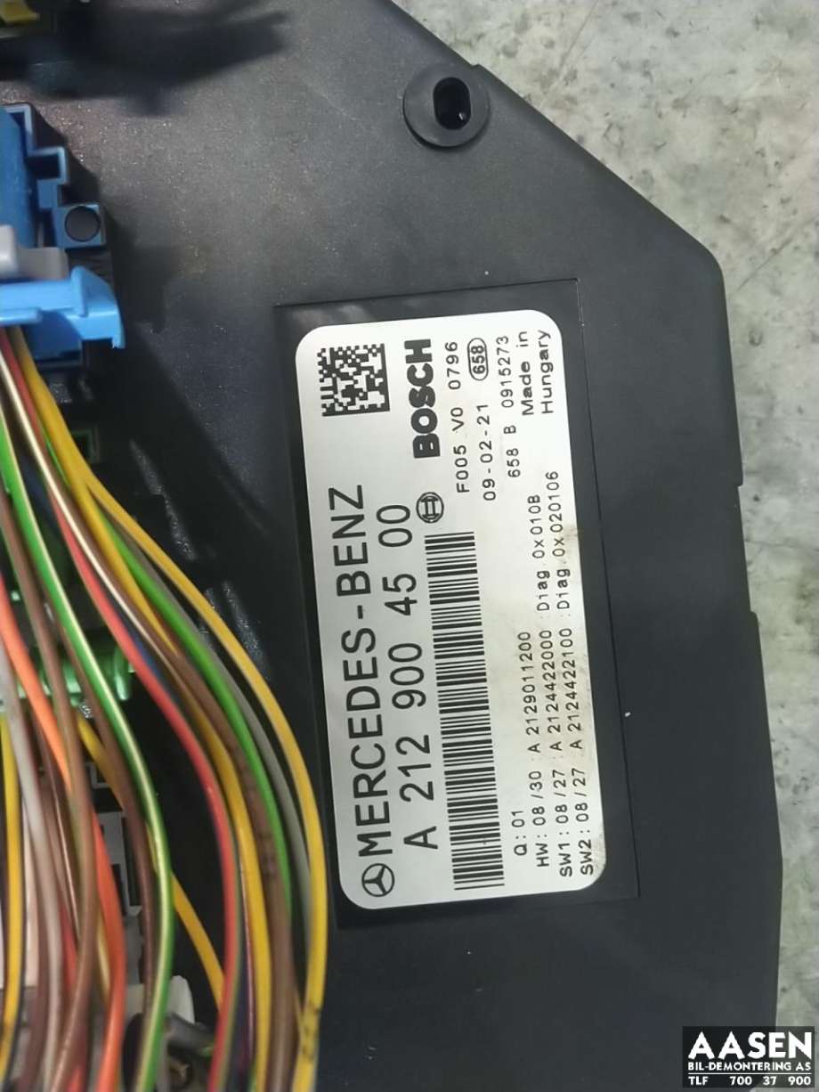 Styreenhet (SAM - Signal Acquisition Module) til Mercedes E-Klasse 2009-2013 (Fase 1) (W212) (W212) (BOSCH|A2129004500|)