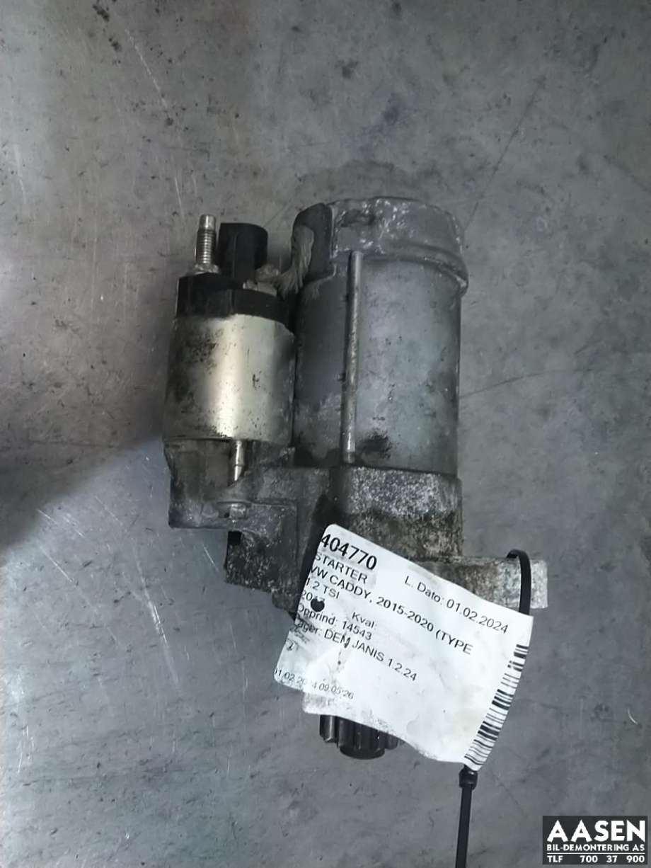 Starter til VW Caddy, 2015-2020 (Type III, Fase 3)  (DENSO|0AH 911 023 G)
