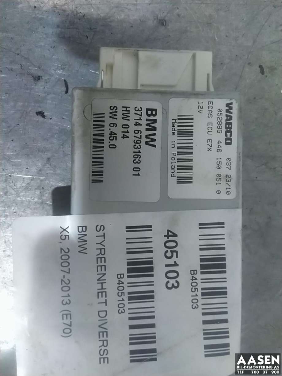 Styreenhet nivå/luftfjæring til BMW X5, 2007-2013 (E70) (E70) (3714 6793163 01)
