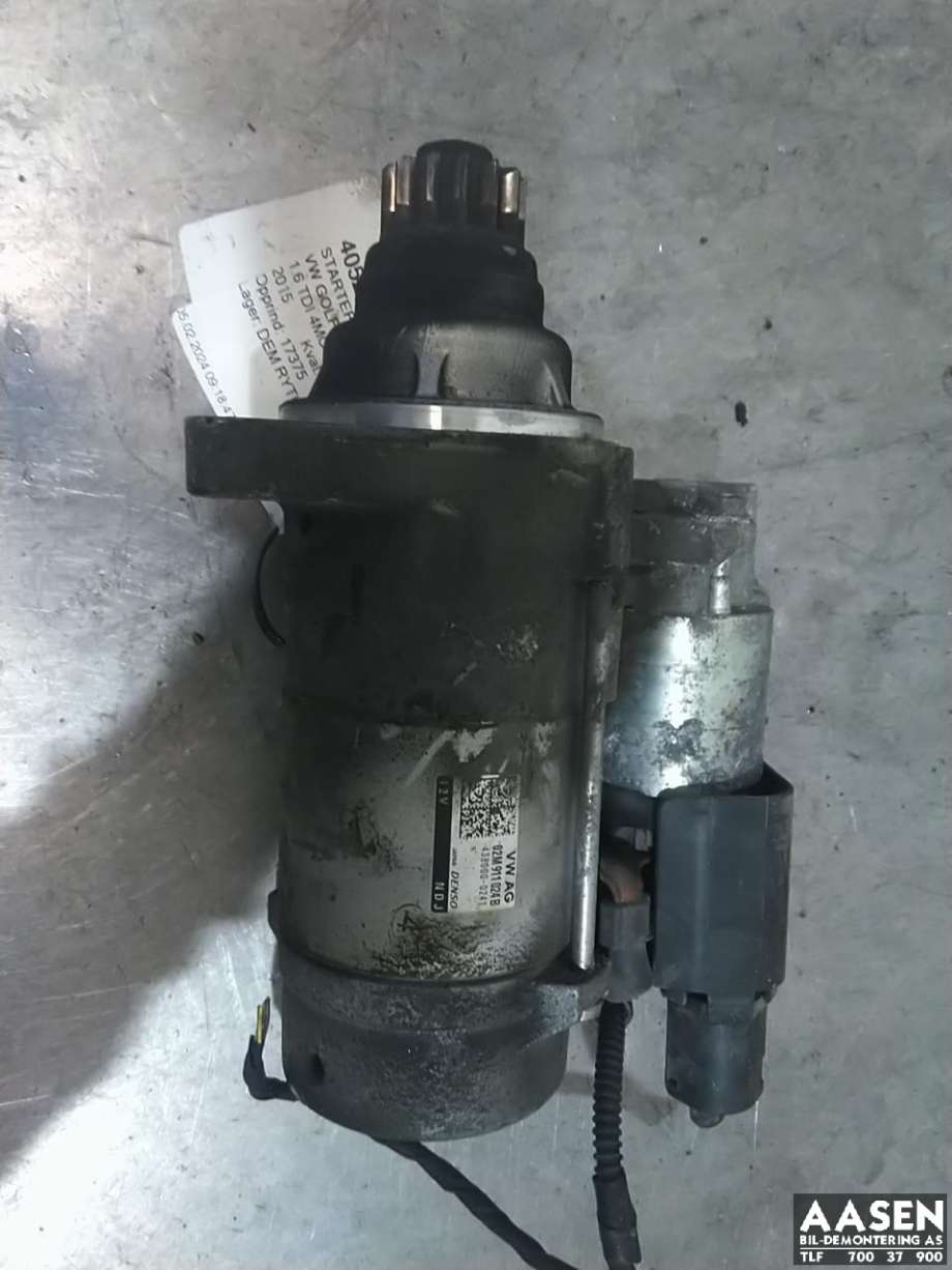 Starter diesel til VW Golf VII 2012-2017 (Fase 1) (DENSO|02M 911 024 B|02M 911 024 BX|)