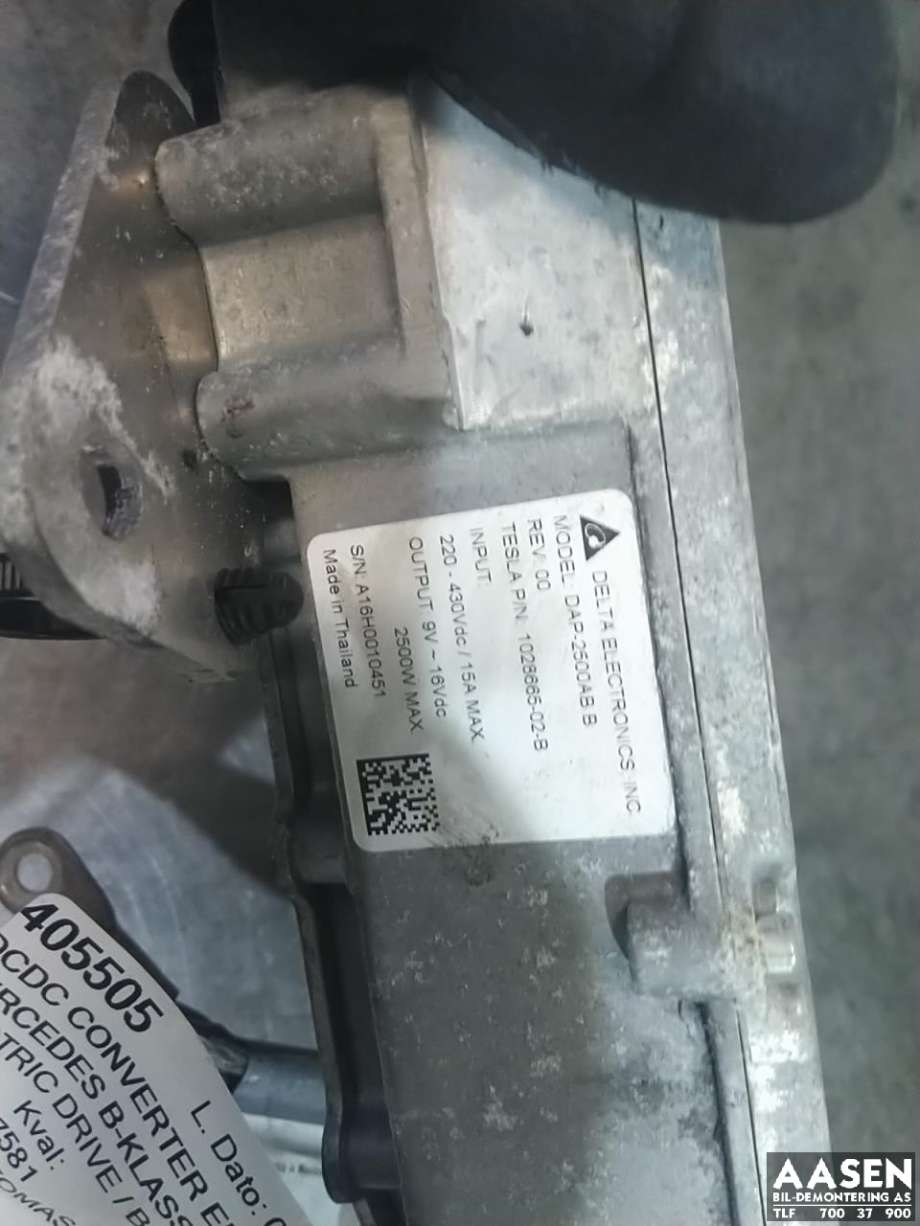 DCDC converter elbil til Mercedes B-Klasse, electric drive 2014-2018 (W242) (W242) (A 242 342 47 00|)
