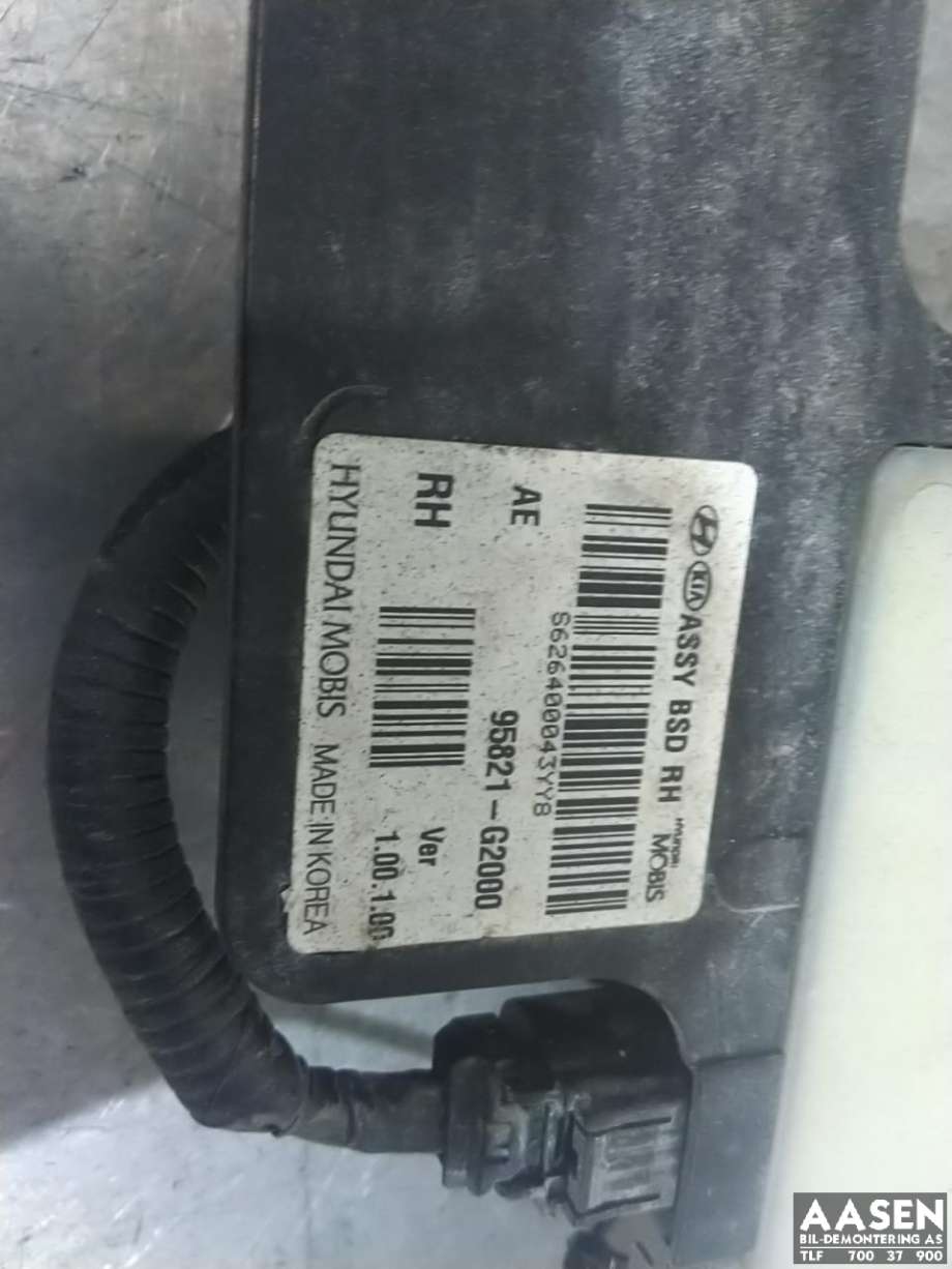 Sensor blindsone til Hyundai Ioniq Electric 2016-2019 (Fase 1)  (95821-G2000|)