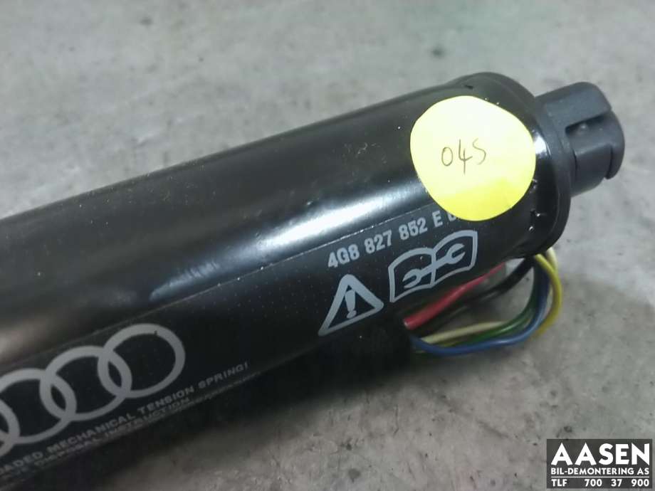 Baklukedemper høyre til Audi A7 2010-2014 (Type I, Fase 1)  (4G8827852E|)