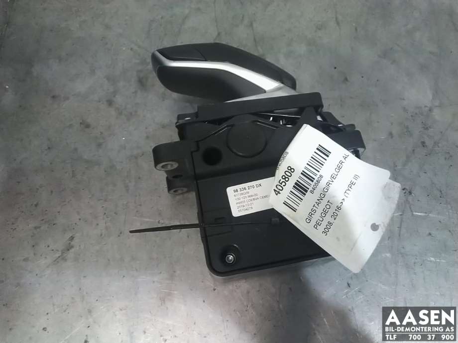 Girstang/girvelger automat til Peugeot 3008 2016-->> (Type II) (16 633 741 80|)