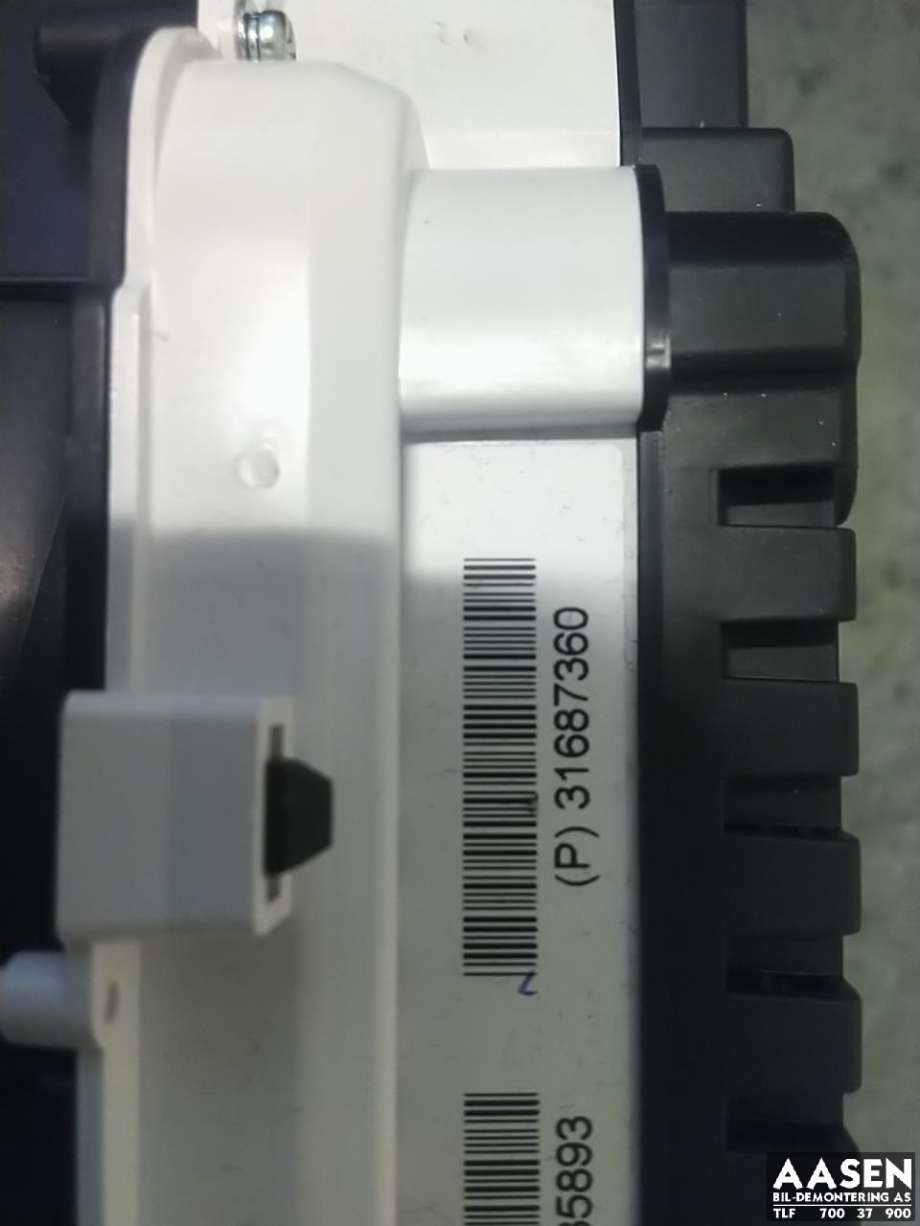 Instrumentpanel til Volvo V60/V60 CC 2013-2018 (Type I, Fase 2)  (31687360|)