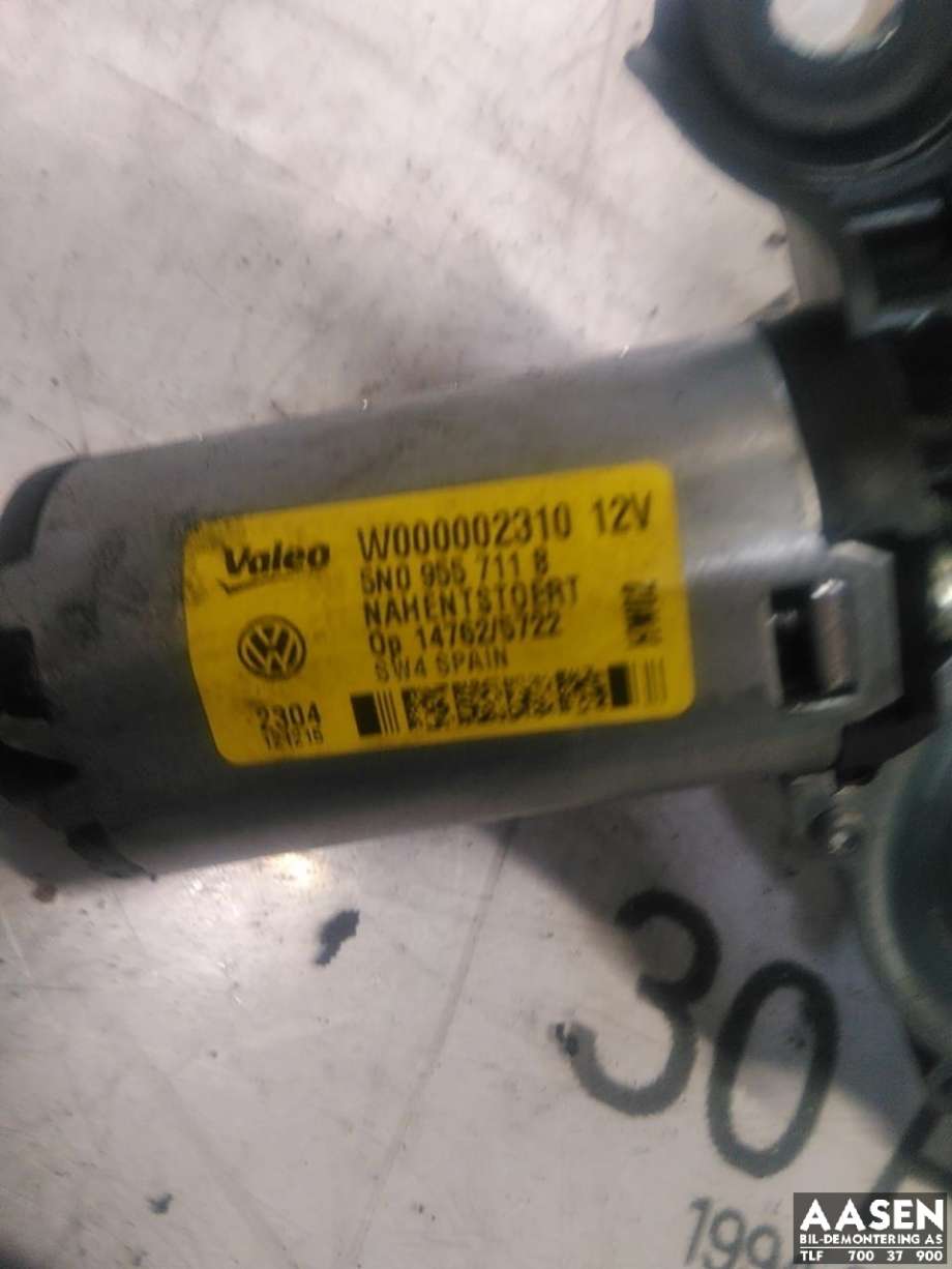 Viskermotor bakrute til VW Tiguan 2011-2016 (Type I, Fase 2) (5N0 955 711 B|)