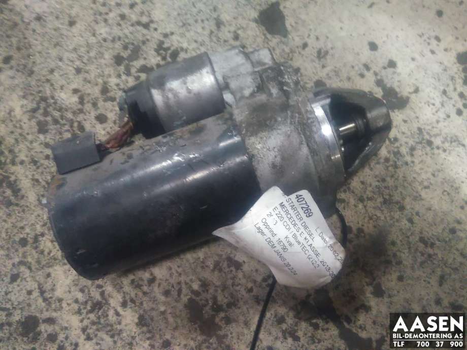 Starter diesel til Mercedes E-Klasse 2013-2016 (Fase 2) (W212) (W212) (BOSCH|A 651 906 28 00|)