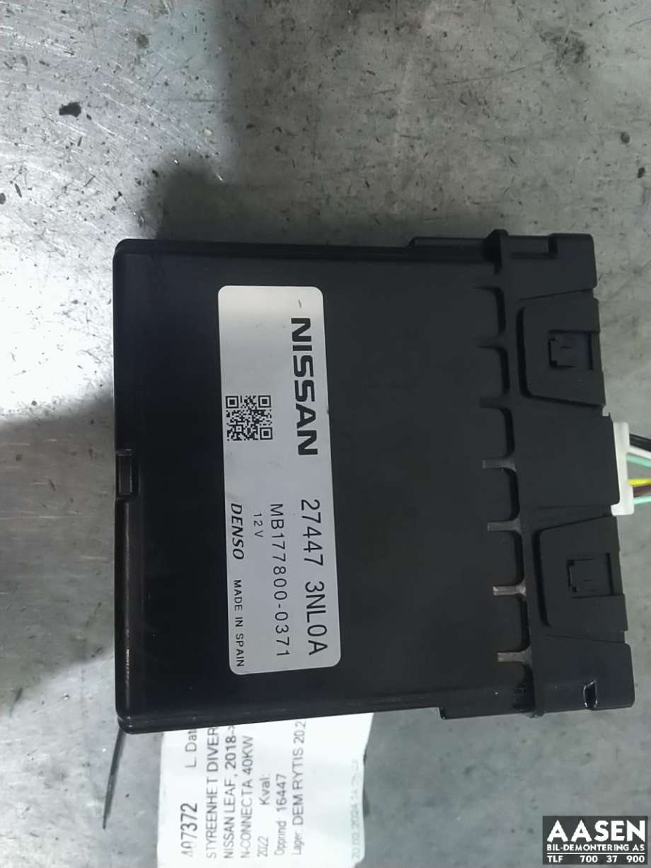 Styreenhet klima/aircondition til Nissan Leaf, 2018-->> (Type II)  (DENSO|274473NL0A)