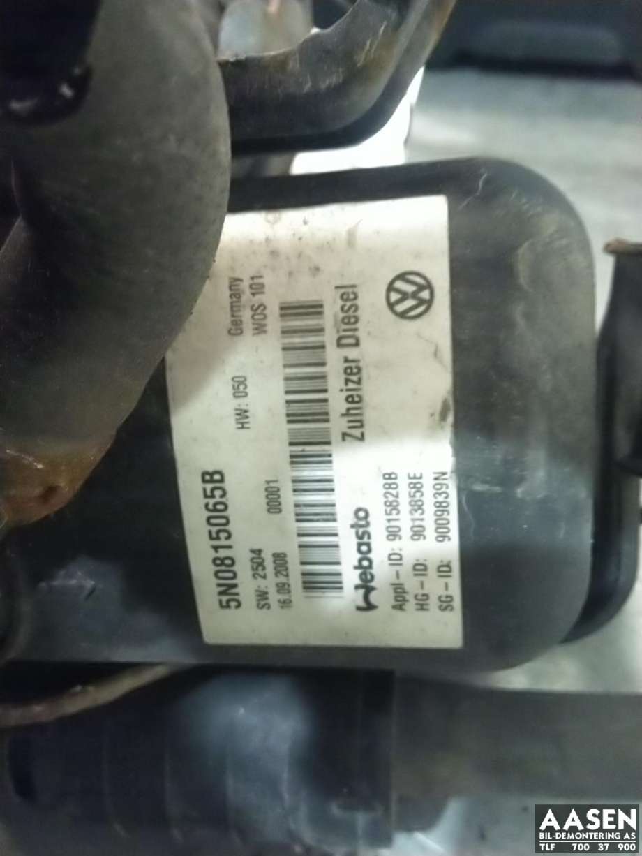 Dieselvarmer til VW Tiguan 2007-2011 (Type I, Fase 1)  (WEBASTO|1K0 815 071 AH|)