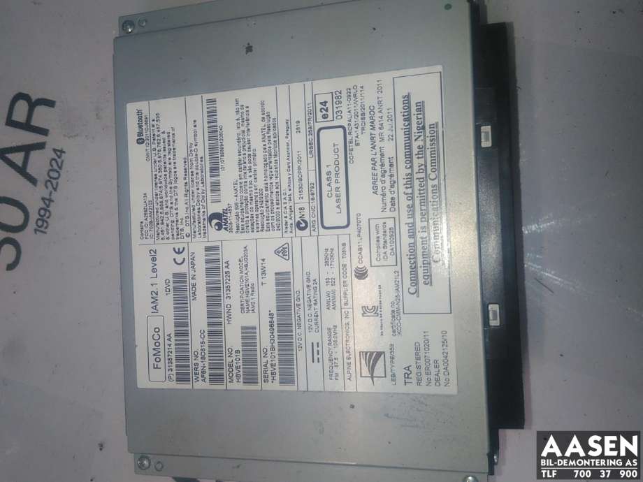 Bilstereo til Volvo V60 2010-2013 (Type I, Fase 1)  