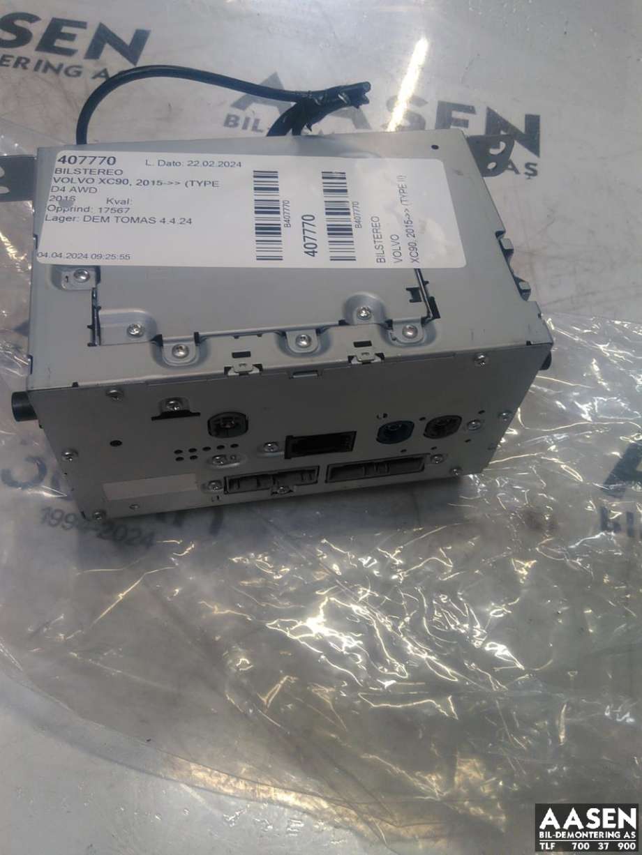 Bilstereo til Volvo XC90, 2015-2025 (Type II)