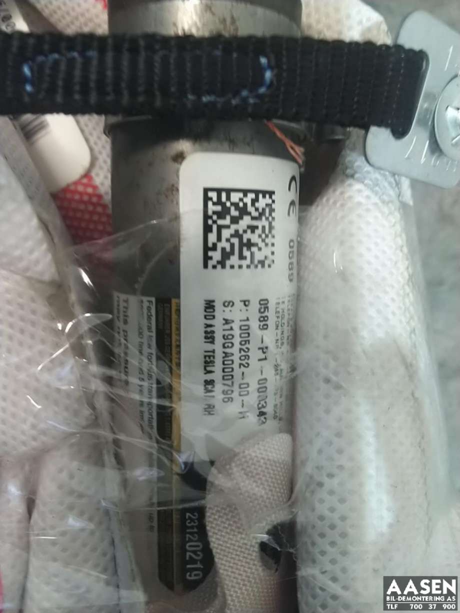 Airbag gardin høyre til Tesla Model S 2016-2021 (Fase 2)  (1005262-00-H|)