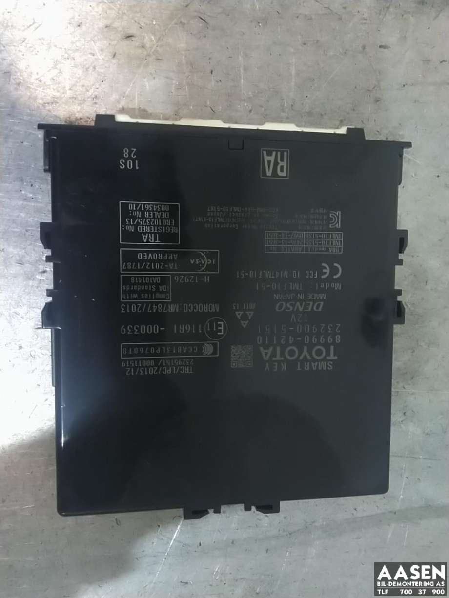 Styreenhet nøkkelfri/keyless til Toyota RAV4, 2016-2019 (Type IV, Fase 2)  (DENSO|89990-42110)