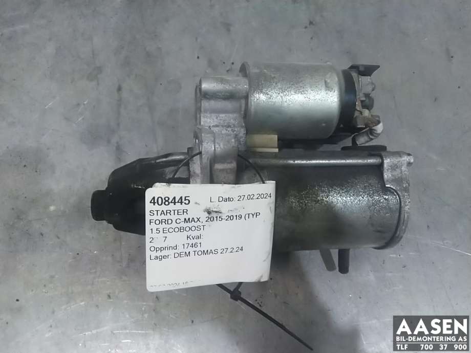 Starter til Ford C-Max, 2015-2019 (Type II, Fase 2)  (1871334)