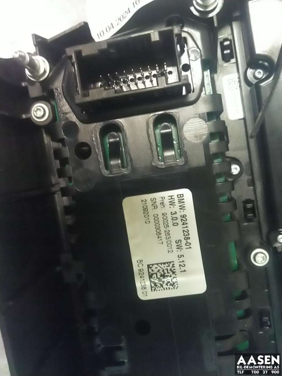 Varmeapparat betjening til BMW 5-Serie 2010-2017 (F10/F11) (F10/F11) (61 31 9 328 425|)