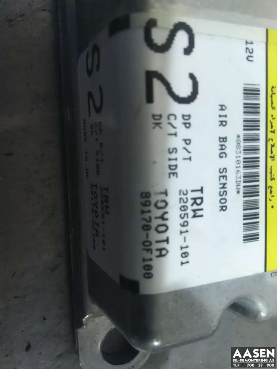 Airbag elektronikk til Toyota Verso 2009-2016 (Type III)  (TRW|89170-0F100|)