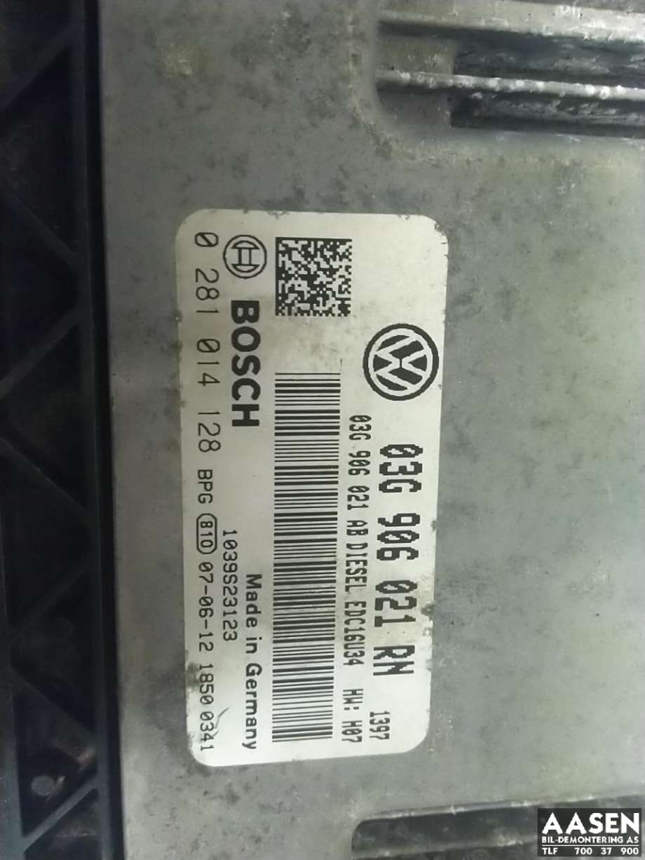 Styreenhet motor til VW Touran 2007-2010 (Type I, Fase 2)  (BOSCH|03G 906 021 RN|)