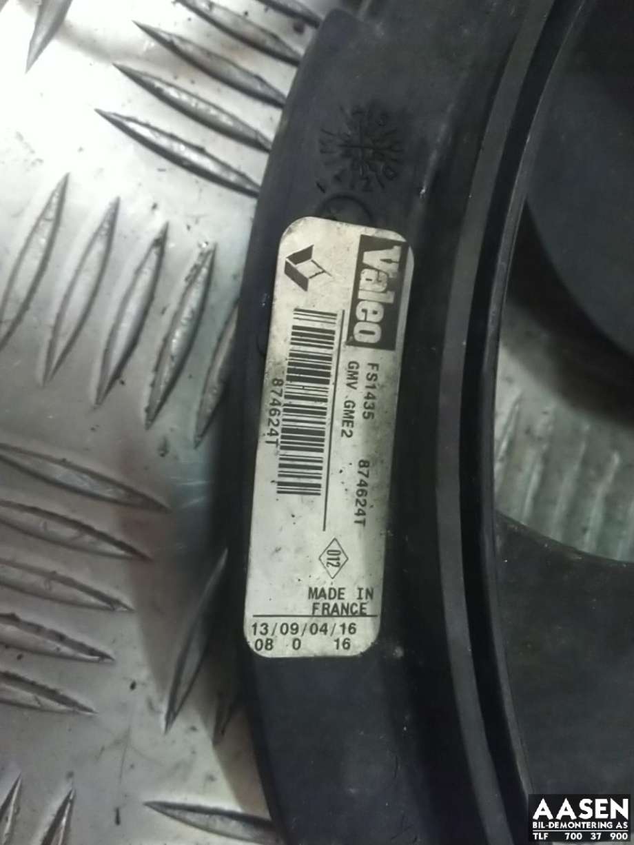 Kjølevifte elektrisk til Renault Master 2002-2010 (Type II, Fase 2)  (VALEO|874624T|)