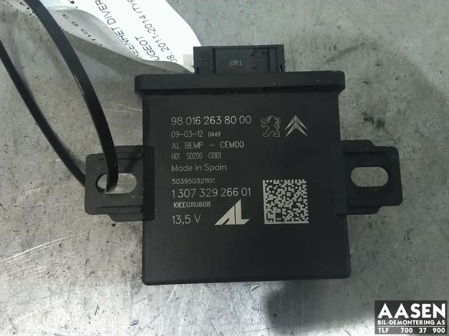 Styreenhet diverse til Peugeot 508 2011-2014 (Type I, Fase 1) (AL|980162638000|9801626380|)
