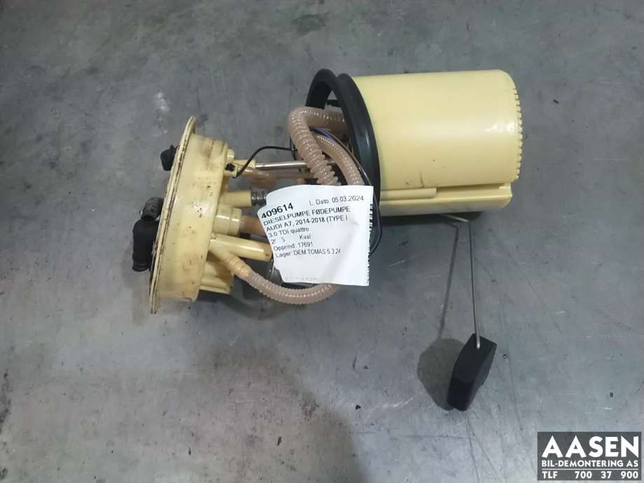 Dieselpumpe fødepumpe til Audi A7 2014-2018 (Type I, Fase 2) (4G0 919 050 D|)