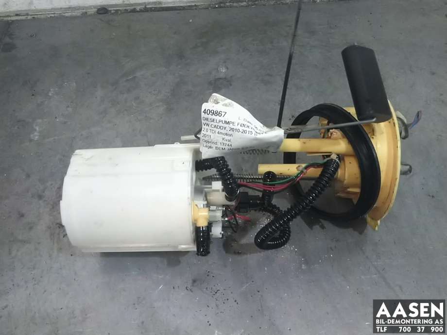Dieselpumpe fødepumpe til VW Caddy, 2010-2015 (Type III, Fase 2) (2K0 919 088 E)