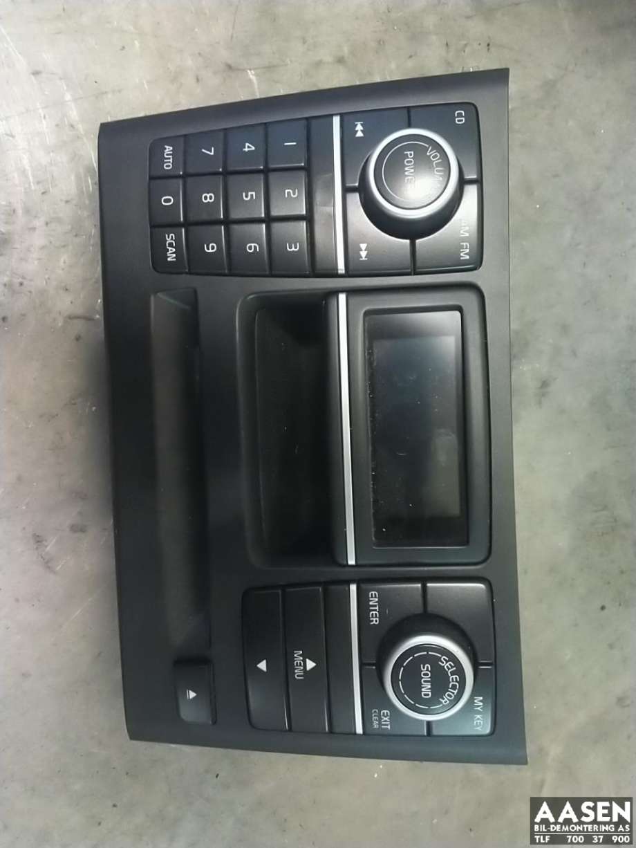 Bilstereo betjeningspanel til Volvo XC90, 2007-2014 (Type I, Fase 2)  (30797250)