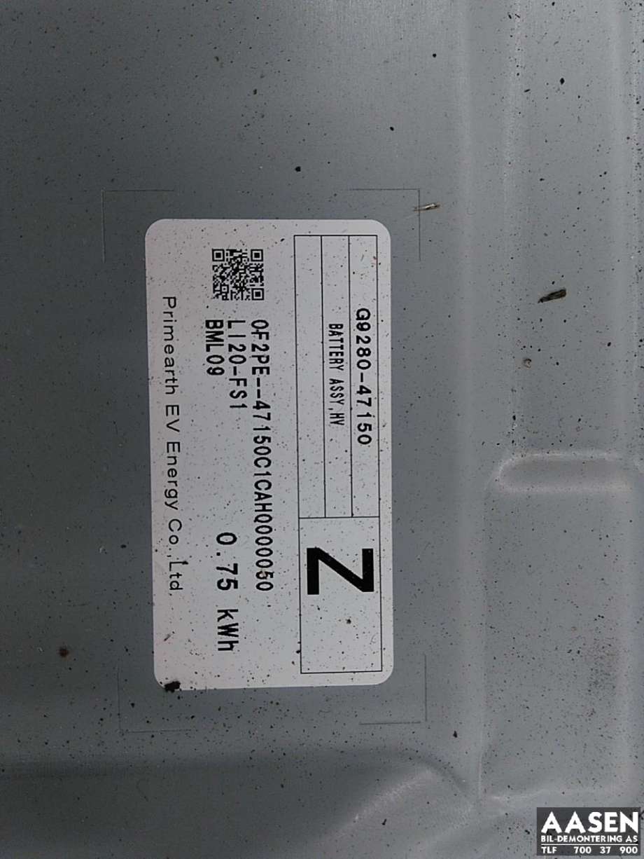 Batteripakke hybrid til Toyota C-HR 2016-->>  (G9510-47121|)