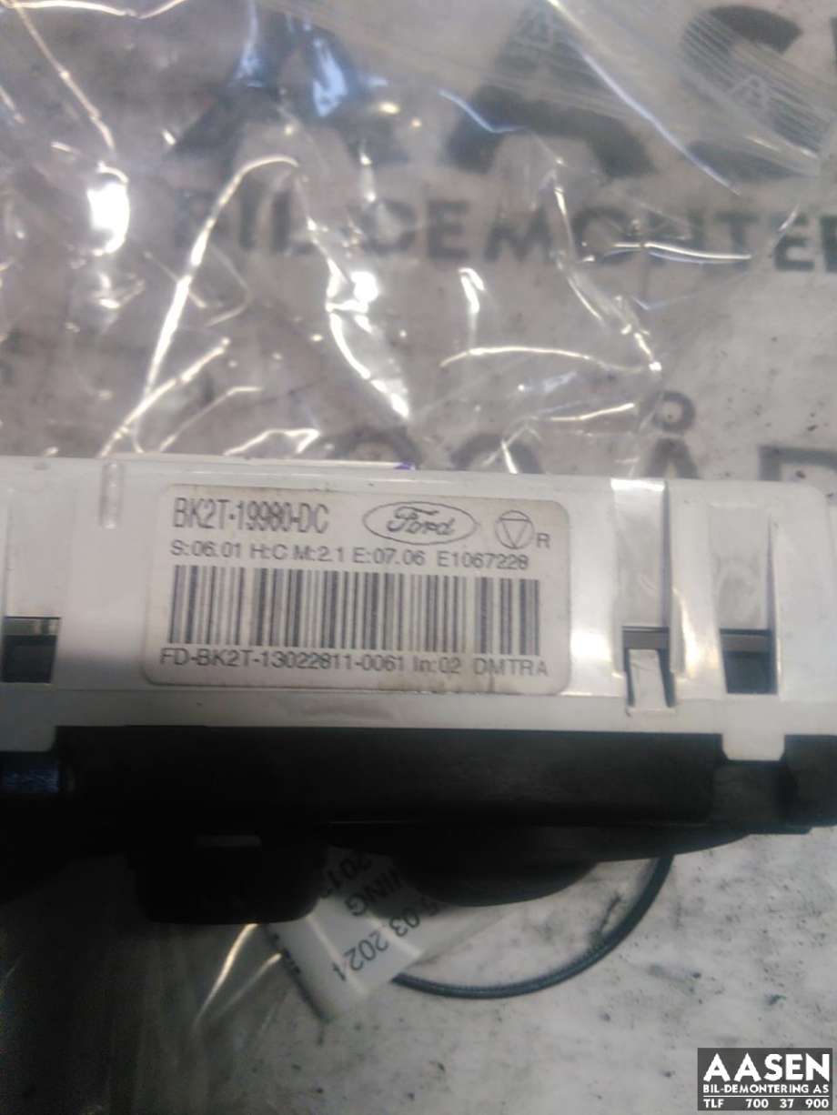 Varmeapparat betjening til Ford Transit Custom 2013-2023 (Type I)  