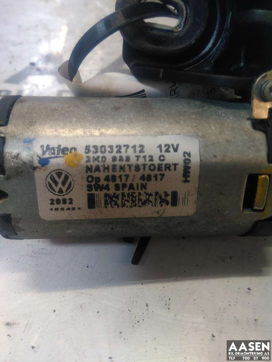 Viskermotor bakrute til VW Caddy 2010-2015 (Type III, Fase 2)  (2K0 955 712 C|)