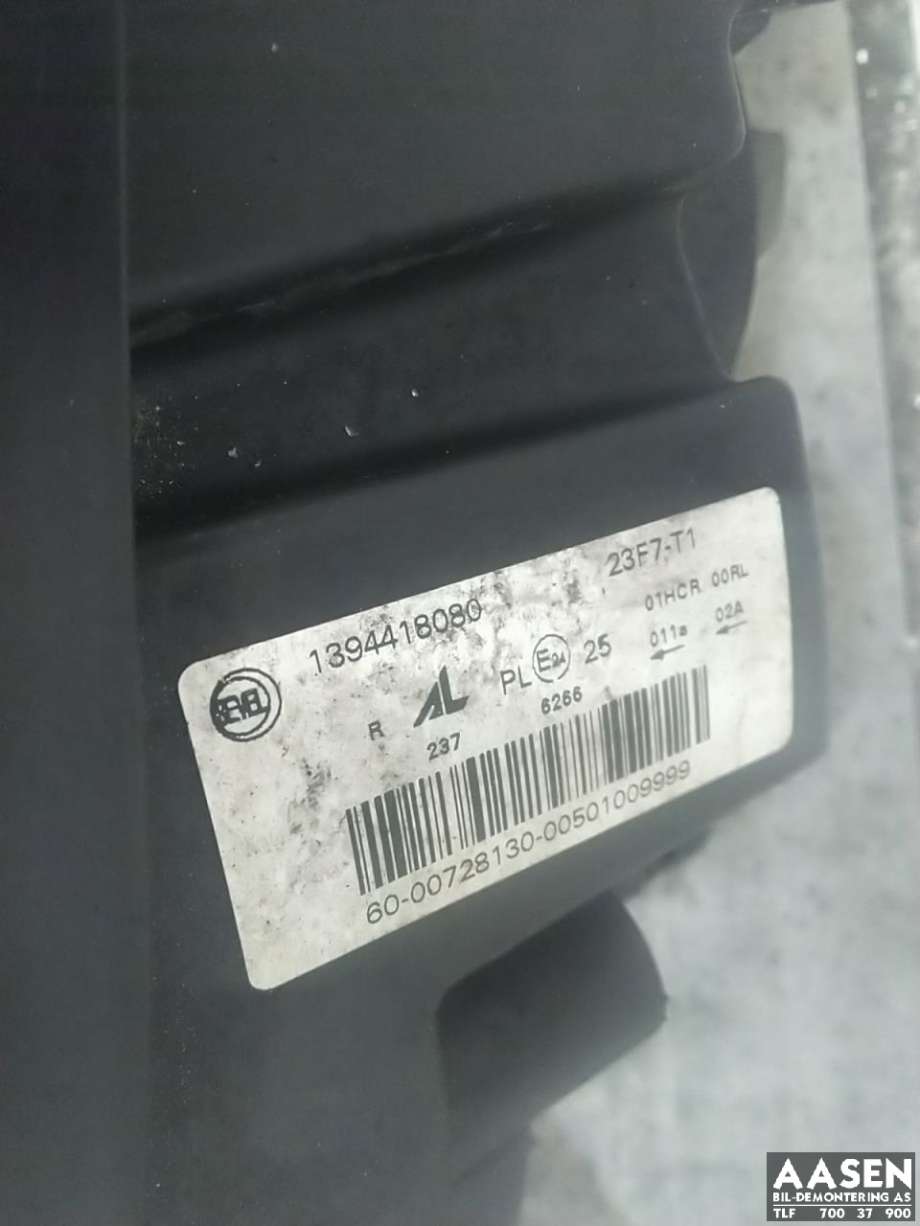 Frontlykt høyre halogen til Citroën Jumper 2014-->> (Type III, Fase 2)  (AL|1394418080|)