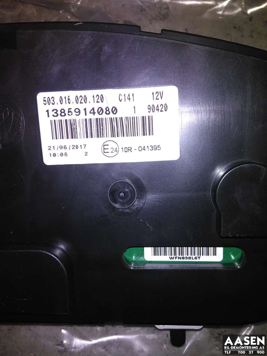 Instrumentpanel til Citroën Jumper 2014-->> (Type III, Fase 2)  (1385914080|16 174 385 80|)