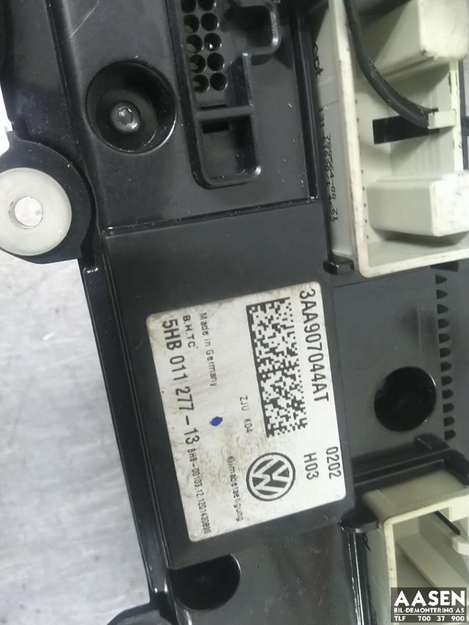 Varmeapparat betjening til VW Jetta 2011-->>  (3AA 907 044 AT|)