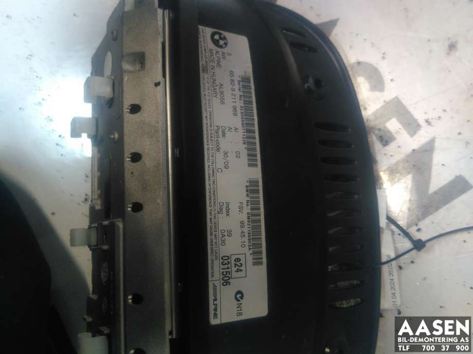 Bilstereo navigasjon skjerm til BMW 5-Serie 2003-2010 (E60/E61) (E60/E61) (65 82 9 193 755|)