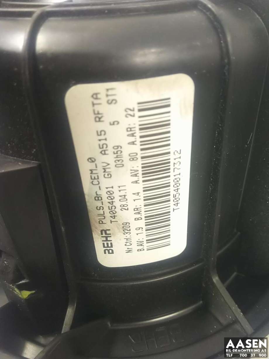 Varmeapparat motor til Citroën DS3 2010-2019  (6441 CS|)