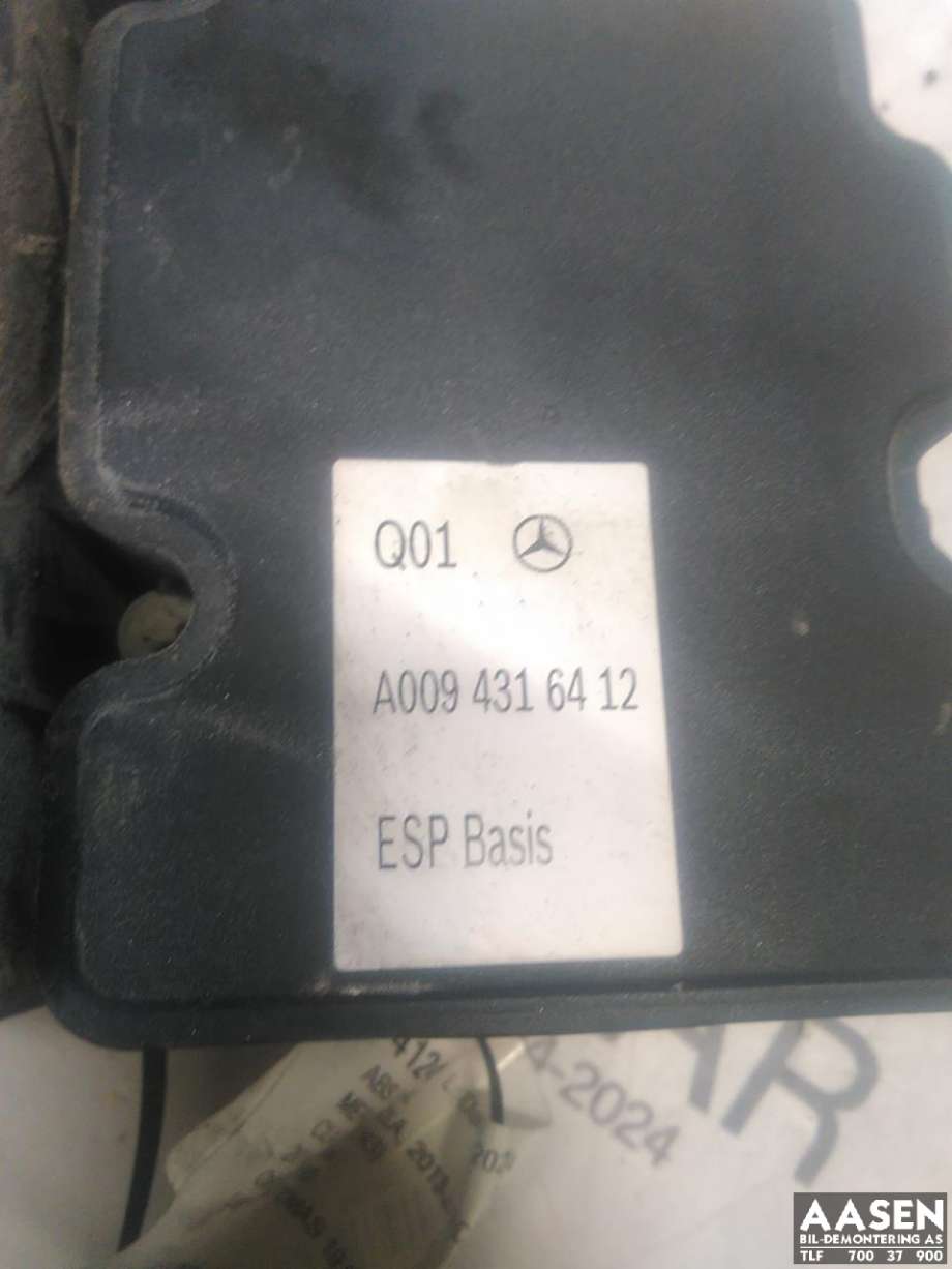 ABS sentral til Mercedes CLA 2013-2019 (C117) (C117) (A 009 431 53 12|A 009 431 22 12|A 009 431 65 12)