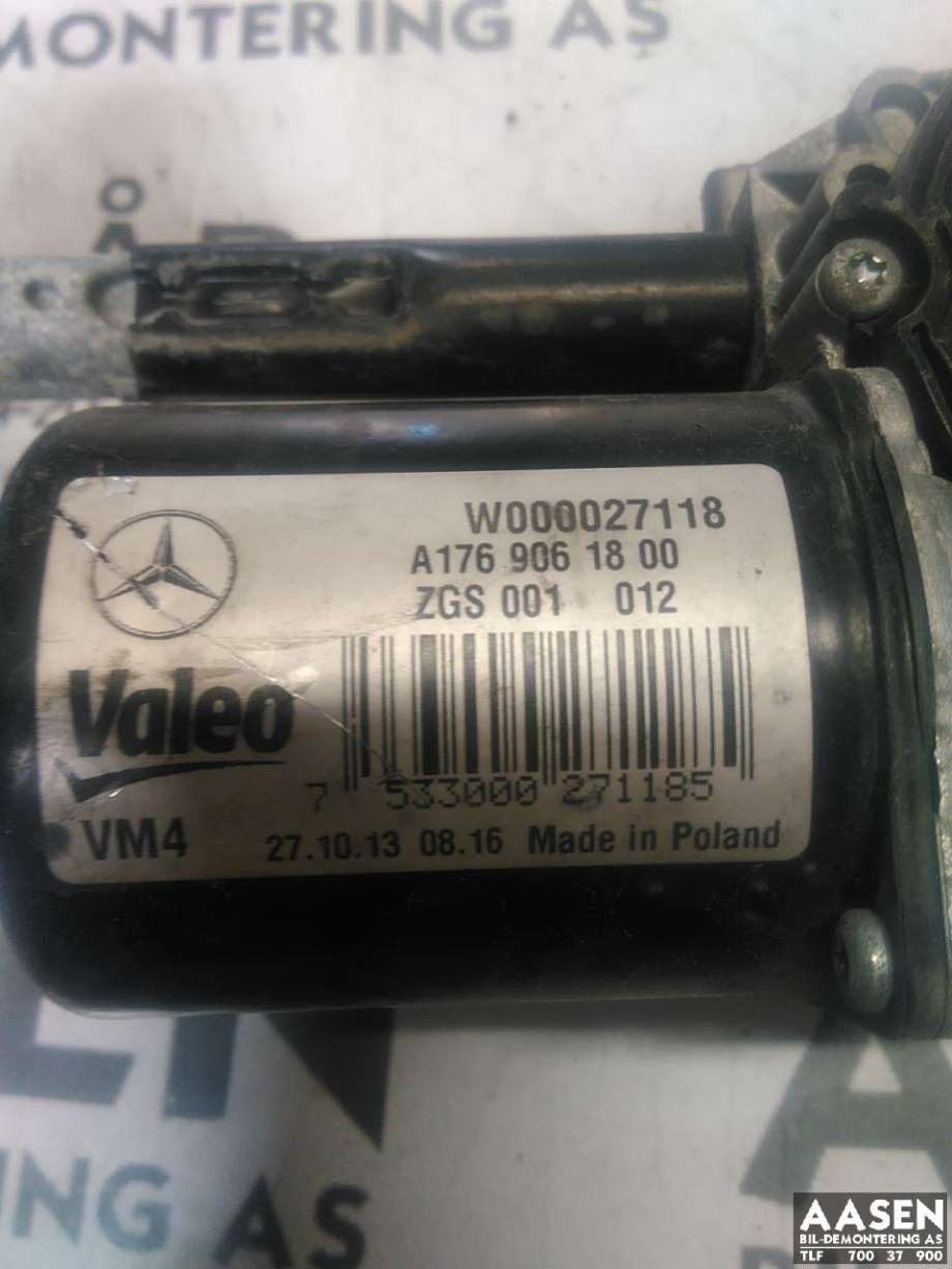 Viskermotor frontrute komplett m/overføring til Mercedes CLA 2013-2019 (C117) (C117) (A 176 820 00 40|)