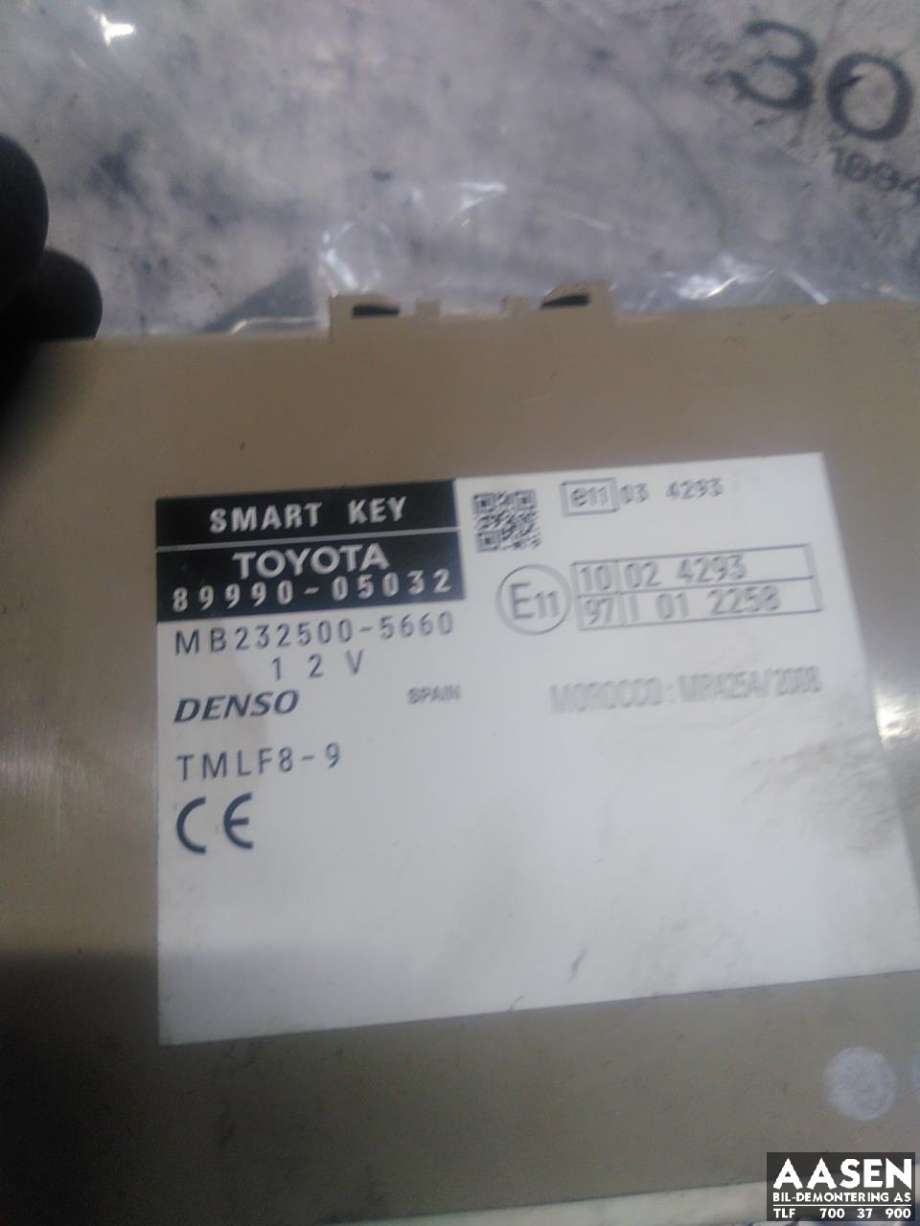 Styreenhet nøkkelfri/keyless til Toyota Avensis 2009-2015 (Type III, Fase 1) (89990-05032|)