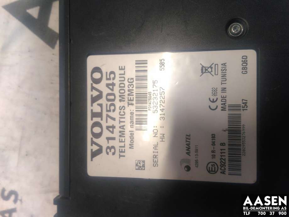 Styreenhet diverse til Volvo XC90 2015-2025 (Type II)  (31475045|)