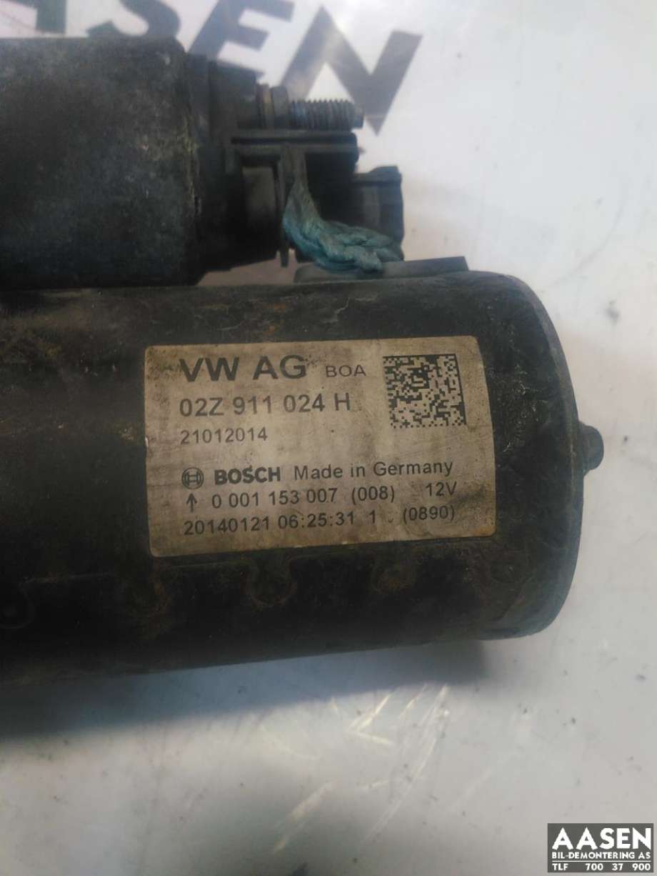 Starter diesel til VW Transporter / Caravelle 2009-2015 (Fase 2) (T5) (T5) (02Z 911 024 H|02Z 911 024 HX|)