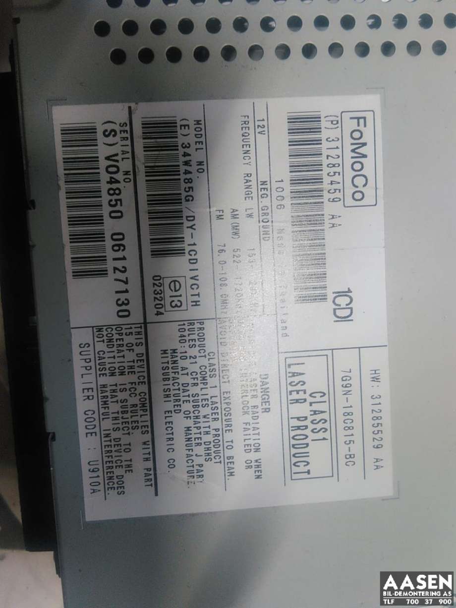 Bilstereo til Volvo V70 2007-2013 (Type III, Fase 1)  (31285459|)