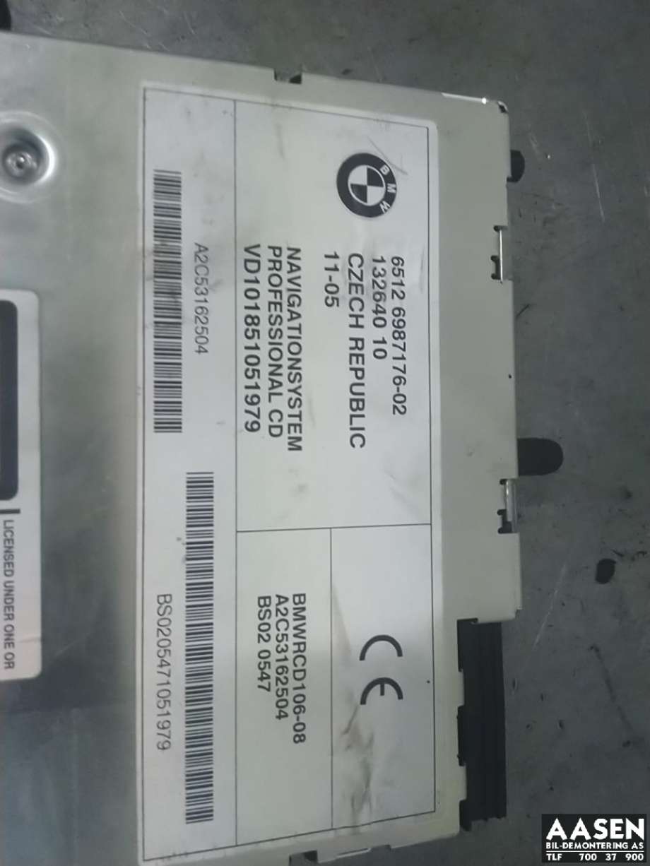 Bilstereo til BMW X3 2003-2006 (Fase 1) (E83) (E83) (65 12 9 173 686|65 12 9 136 410|)