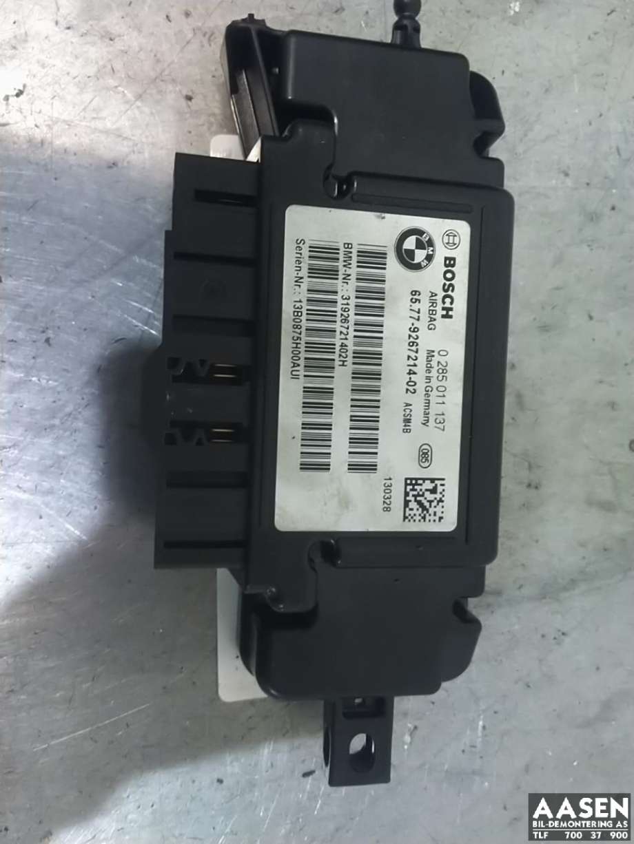 Airbag elektronikk til BMW 3-Serie 2012-2018 (F30/F31/F34) (F30/F31/F34) (BOSCH|65.77-9267214-02|65 77 9 461 919|)