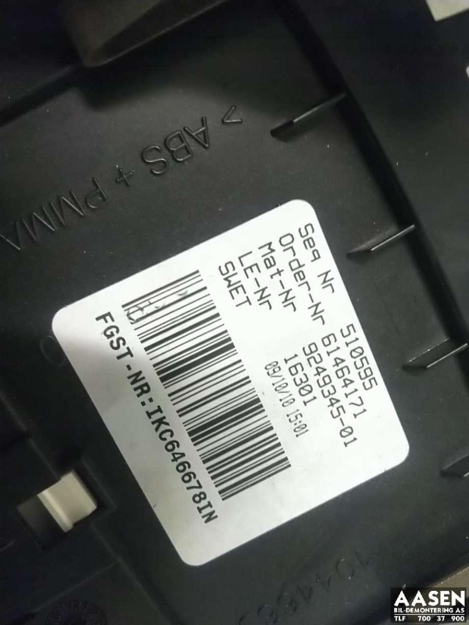 Instrumentpanel til BMW 5-Serie 2010-2017 (F10/F11) (F10/F11) (62 10 9 358 981|)